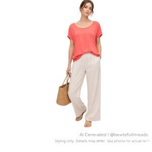 Minimalist Euro Stretch Knit Top Relaxed Fit L/XL Sandwich